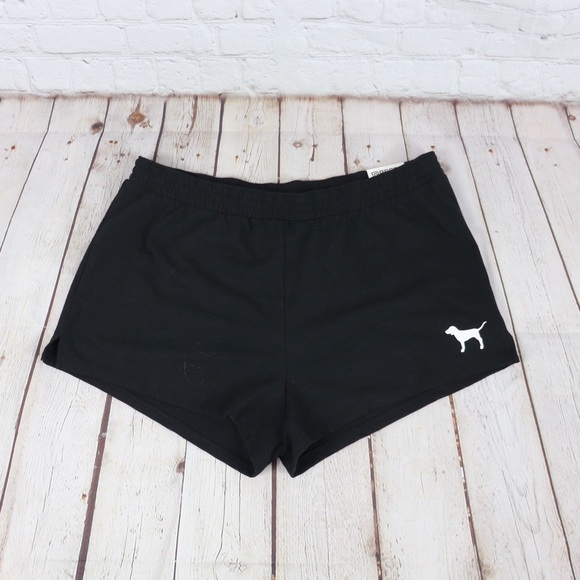 VS PINK Logo Collegiate Shorts Black - Picture 6 of 6